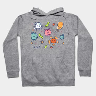 Cute Virus Cartoon (4) Hoodie